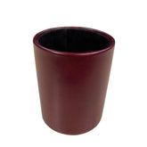 Burgundy Leather Pencil Cup